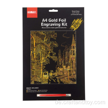 Armart Gold Folie Gravur Kit A4